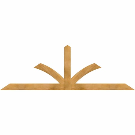 Ekena Millwork Richland Rough Sawn Timber Gable Bracket, Western Red Cedar, 84"W x 28"H x 2"D x 4"F, 8/12 Pitch GBW084X28X0204RIC00RWR